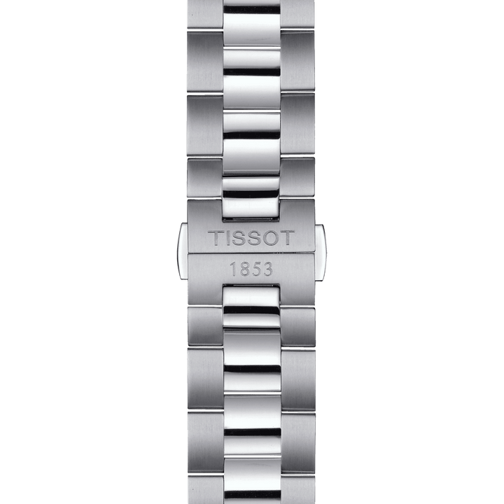 Tissot orologio Gentleman Powermatic 80 Silicium 40mm nero automatico acciaio T127.407.11.051.00