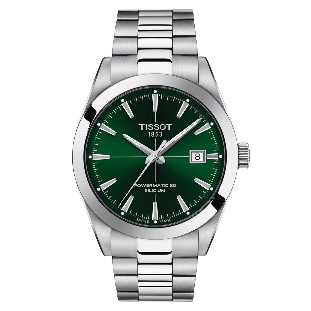 Tissot orologio Gentleman Powermatic 80 Silicium 40mm verde automatico acciaio T127.407.11.091.01 - Capodagli 1937