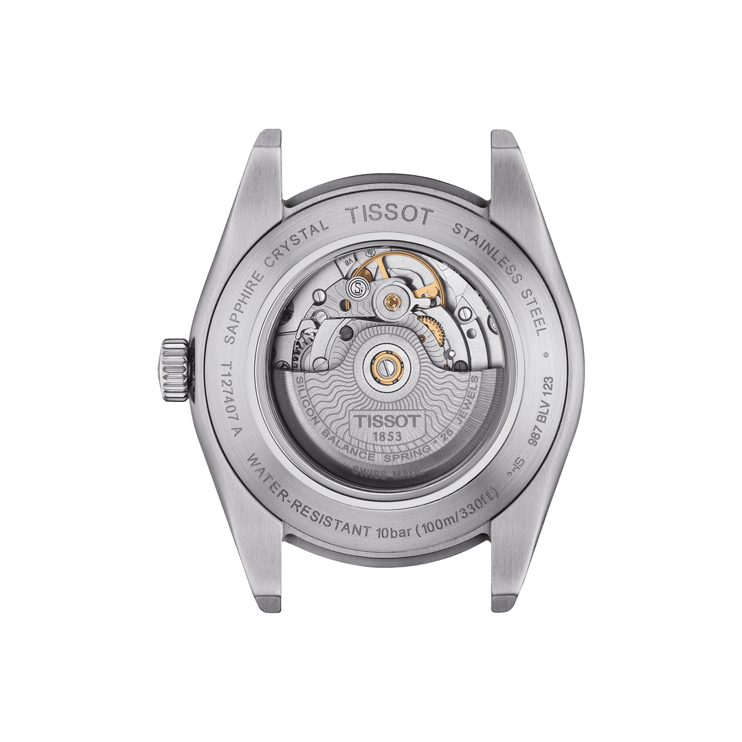 Tisssot watch Gentleman Powermatic 80 Silicium 40mm automatic blue steel T127.407.16.041.00