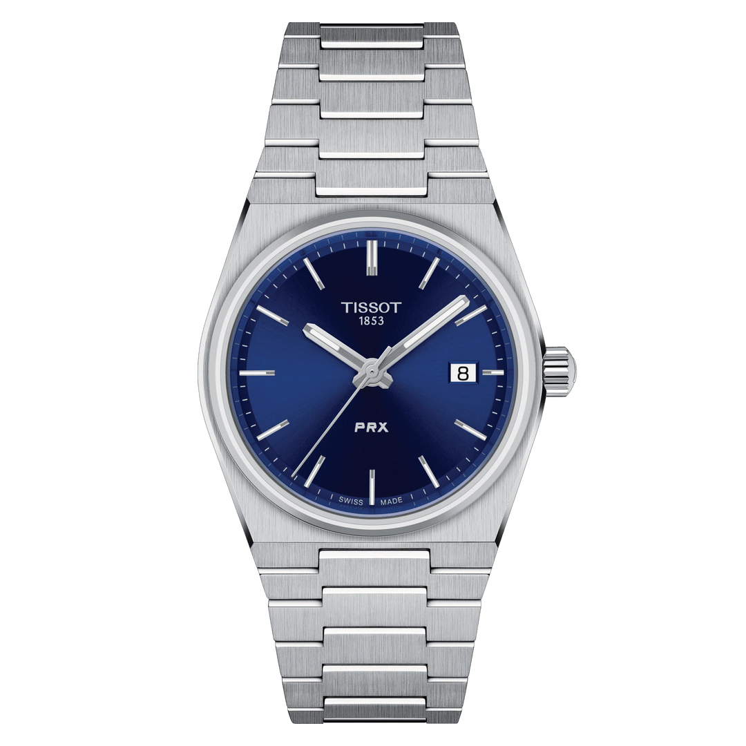 Tissssot watch PRX 35mm blue quartz steel T137.210.111.041.00