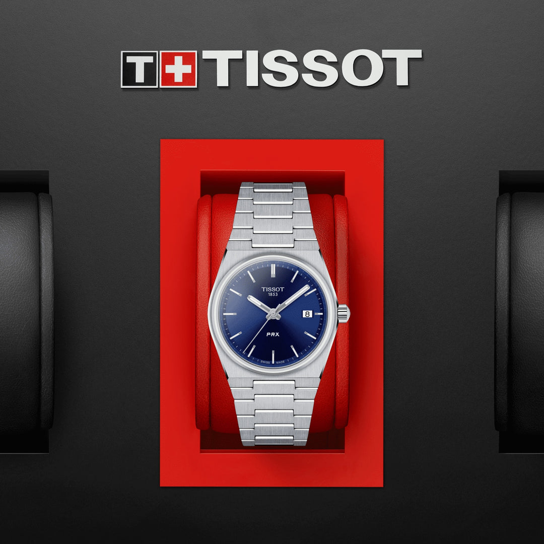Tissot montre PRX 35mm bleu quartz acier T137.210.11.041.00
