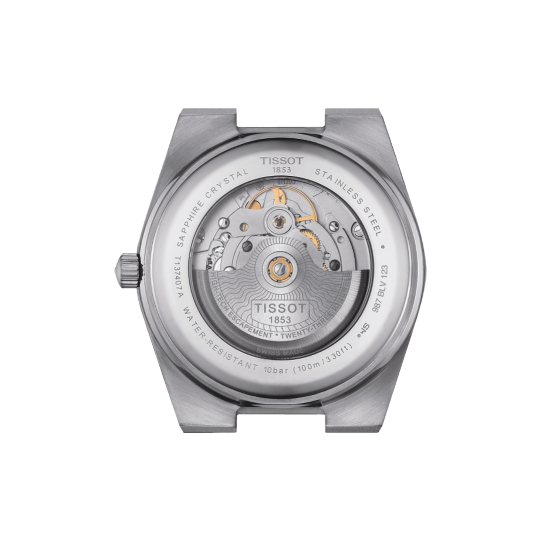 Tissot orologio PRX Powermatic 80 39,5mm nero automatico acciaio T137.407.16.051.00