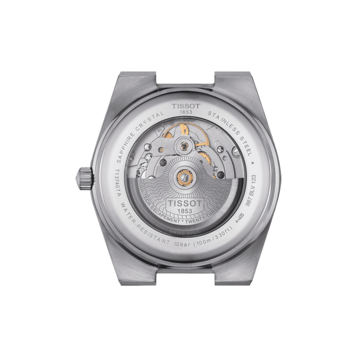 Tissot orologio PRX Powermatic 80 39,5mm nero automatico acciaio T137.407.16.051.00