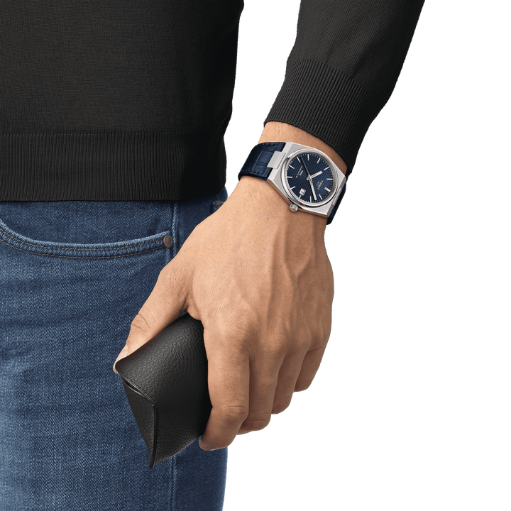 Reloj Tissot PRX Powermatic 80 39.5mm azul acero automático T137.407.16.041.00