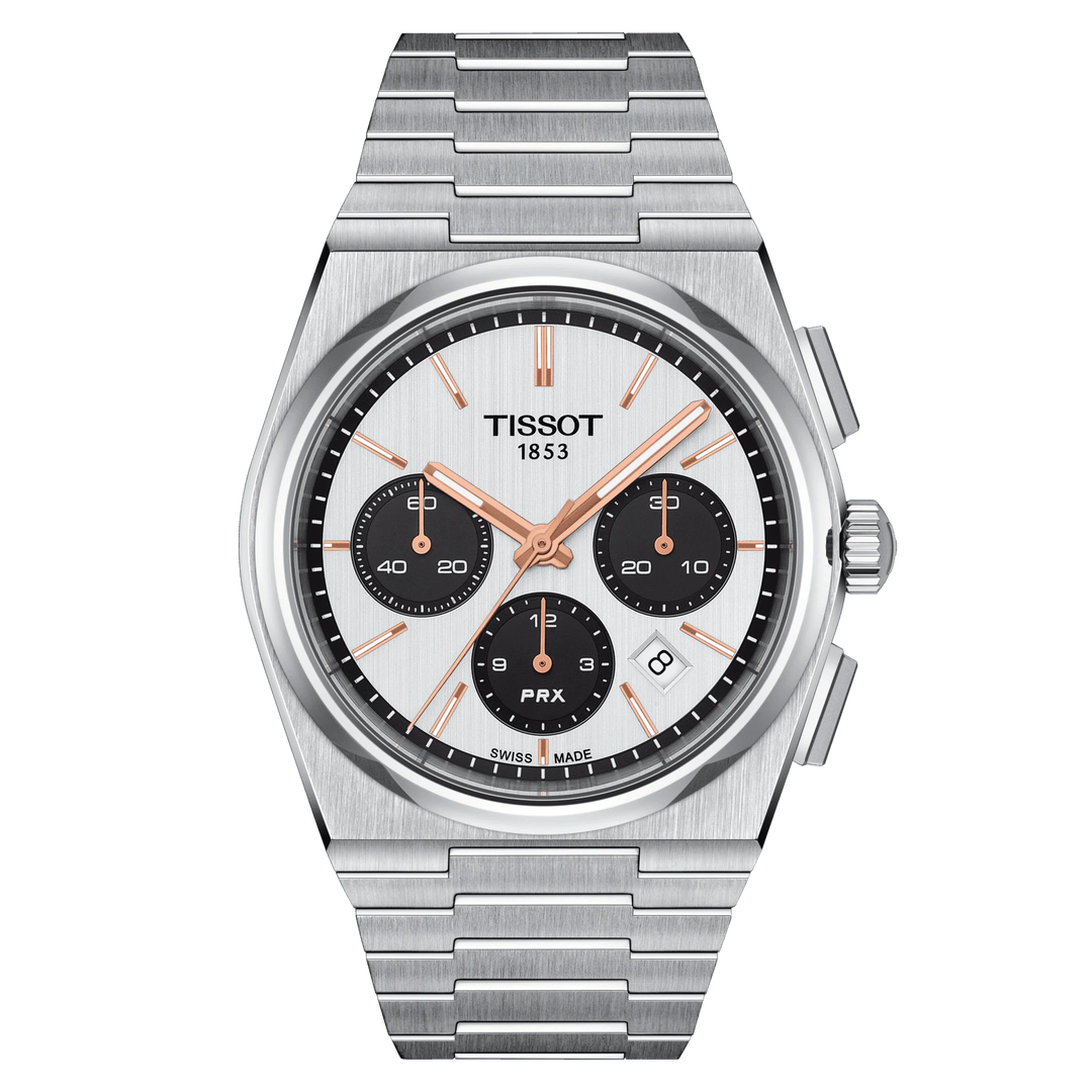Tissot Watch PRX Automatisch Chronograph 42 mm weißer automatischer Stahl T137.427.11.011.00