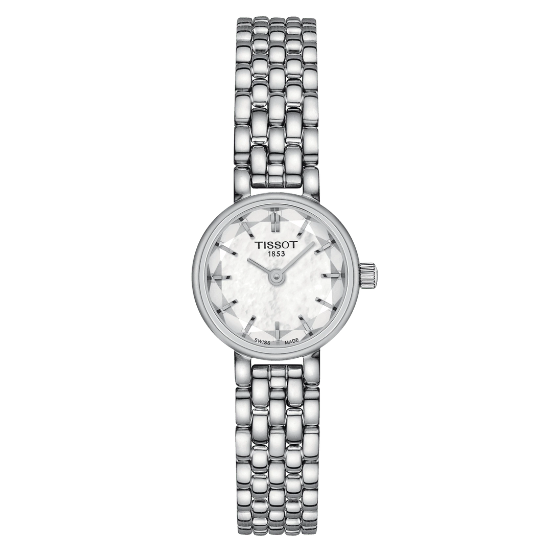 Reloj Tissot Lovely Round 19.5mm nácar de acero de cuarzo T140.009.11.111.110.00