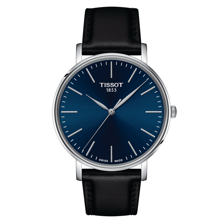 Tisssot watch Everytime Gent 40mm blue quartz steel T143.410.16.041.00