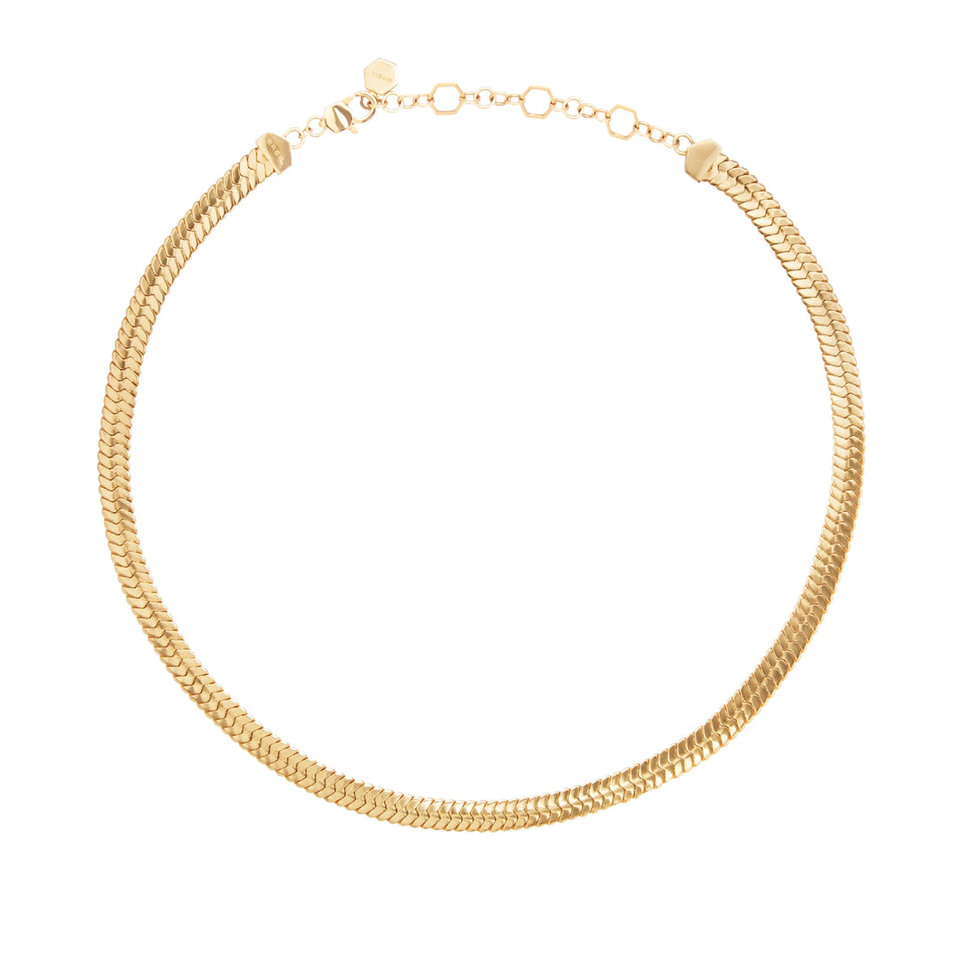 Breil necklace Gleam steel finish IP gold TJ3292
