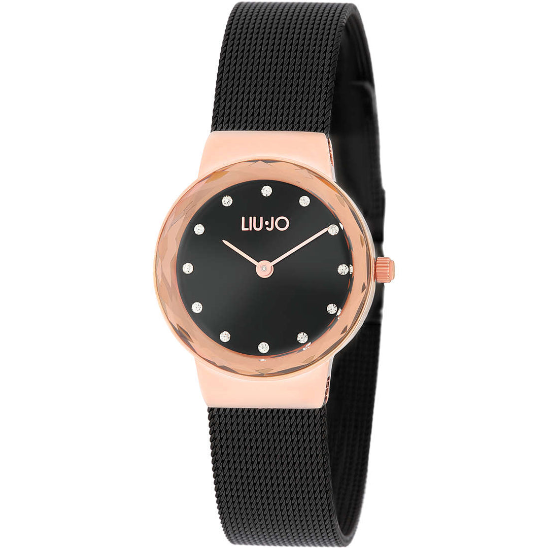 Liu Jo orologio Aurora 26mm nero quarzo acciaio finitura PVD oro rosa e nero TLJ1861 - Capodagli 1937