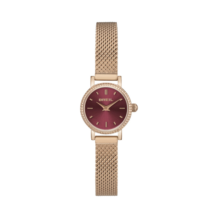 Reloj Breil Darling 18mm Burdeos Acabado de acero de cuarzo PVD oro rosa TW1936