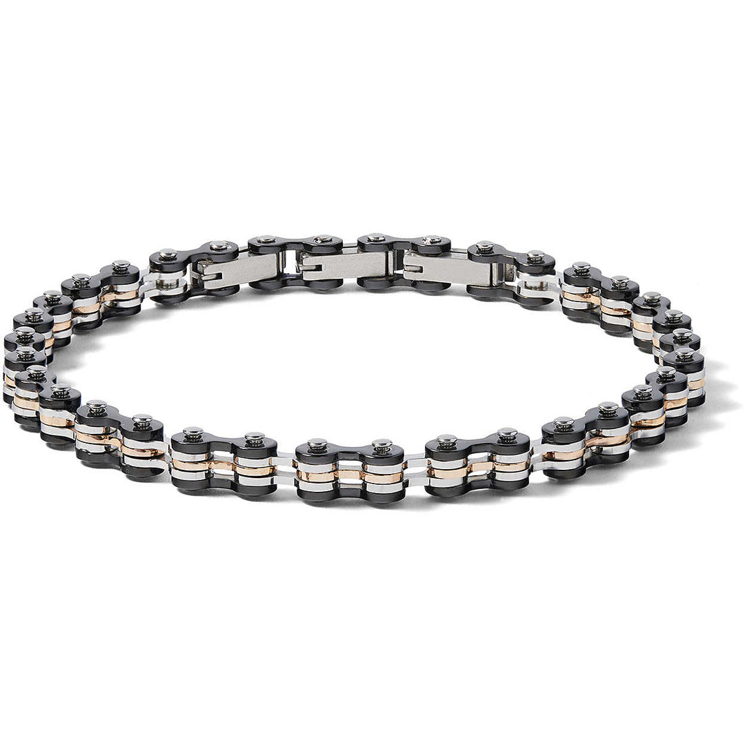 Comets bracelet Chain steel finish PVD rose gold and black cm21 UBR 1073