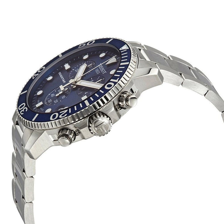 Tissot orologio Seastar 1000 Chronograph 45mm blu quarzo acciaio T120.417.11.041.00 - Gioielleria Capodagli
