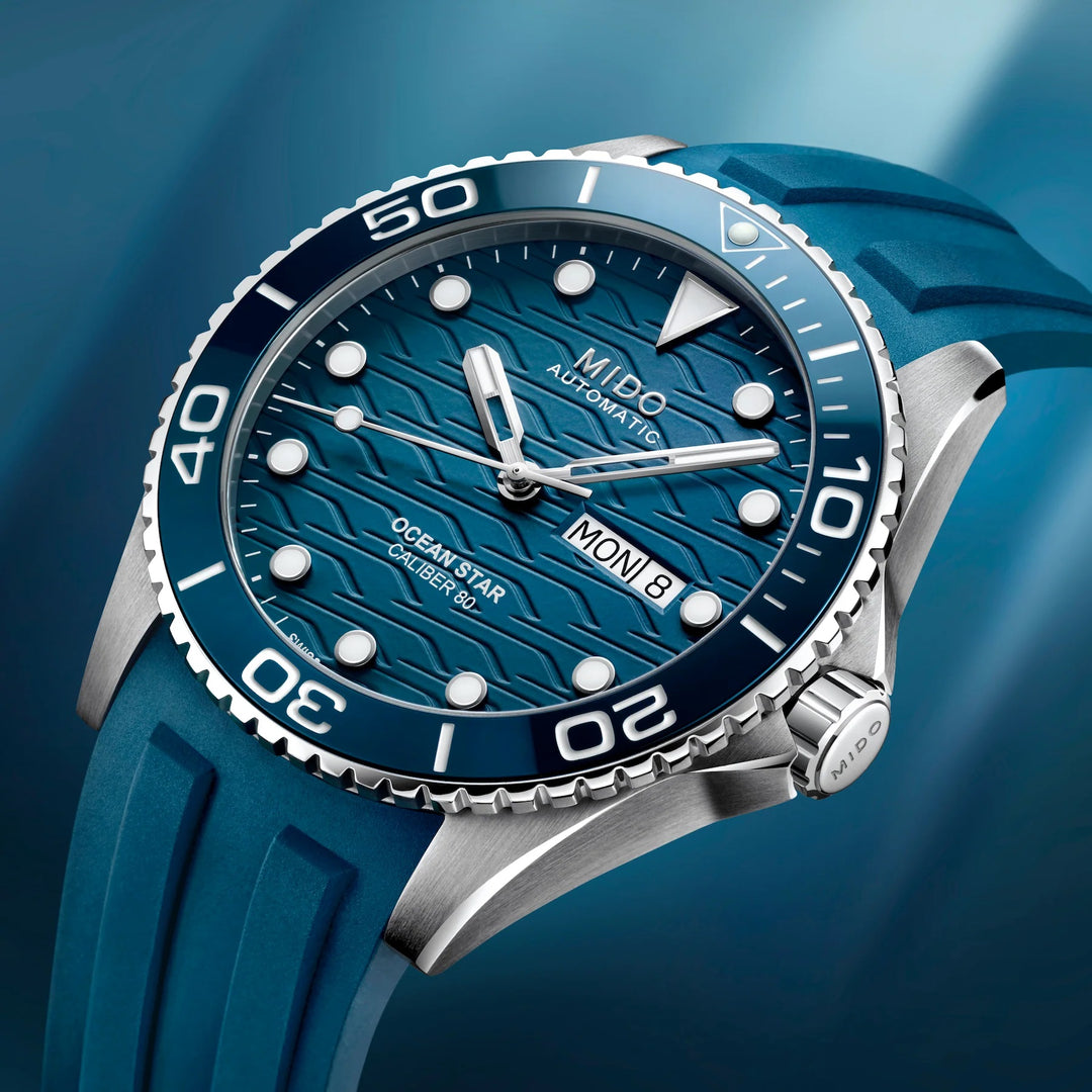 Mido orologio Ocean Star 200M 42mm blu automatico acciaio M042.430.17.041.00