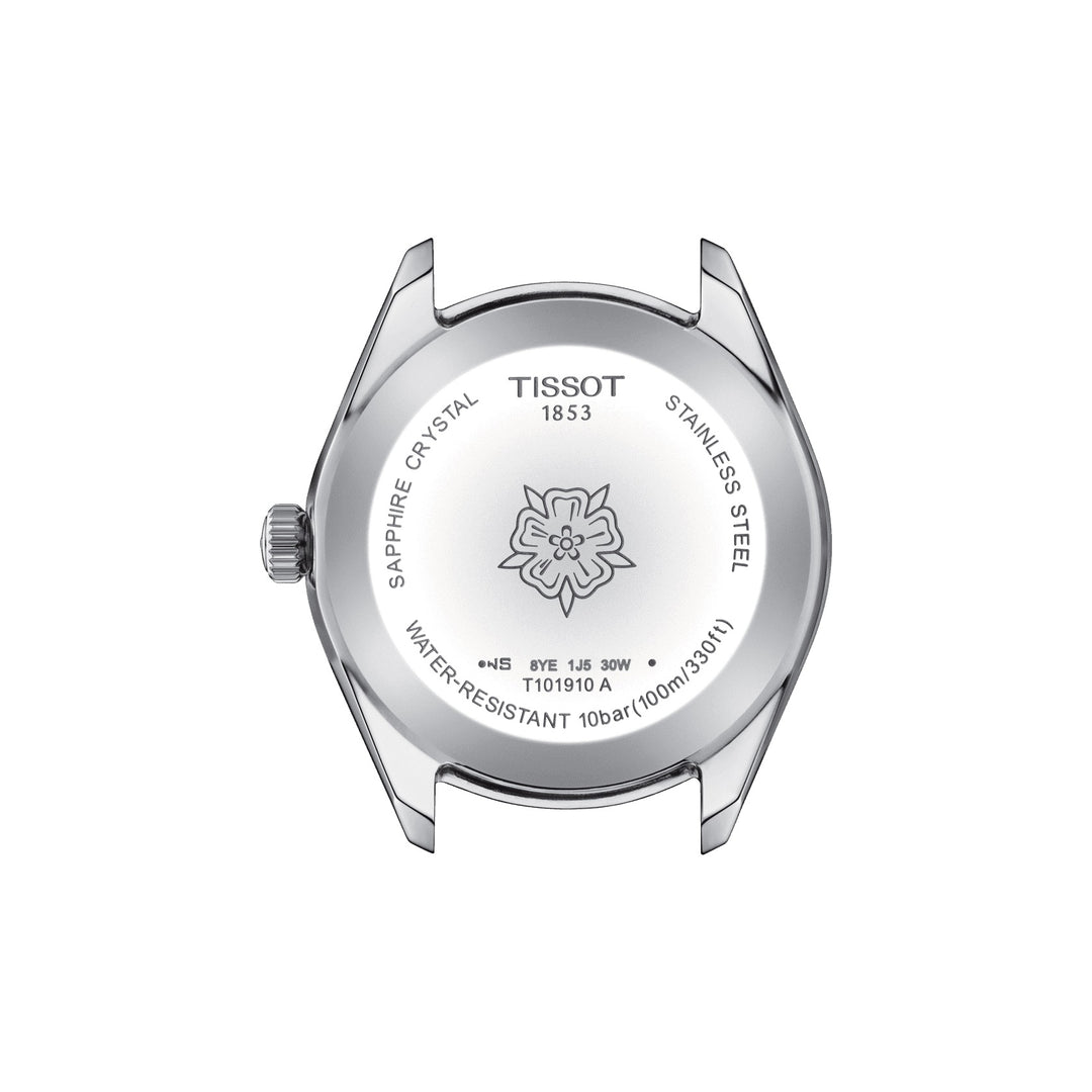 Reloj Tissot PR 100 Lady Sport Chic 36mm azul acero de cuarzo T101.910.11.351.00