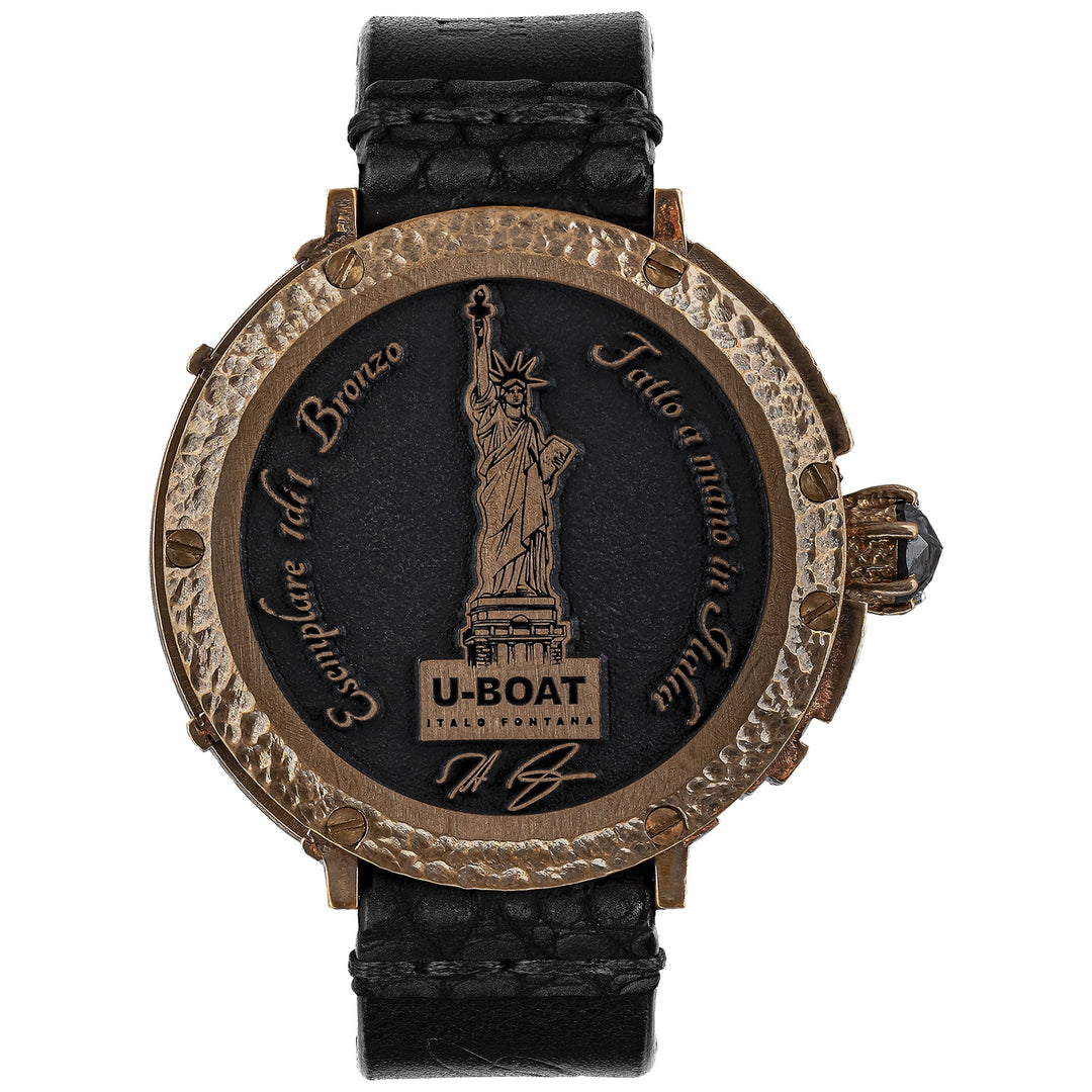 U-Boat New York Bronze Diamond 45mm Automatische Bronze Bronze New York Bz Uhr