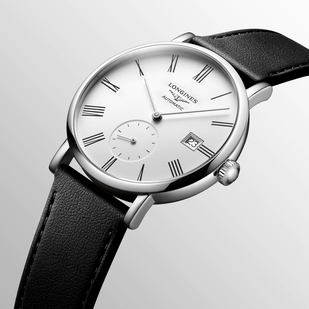 Longines orologio Elegant Collection 39mm bianco automatico acciaio L4.812.4.11.0
