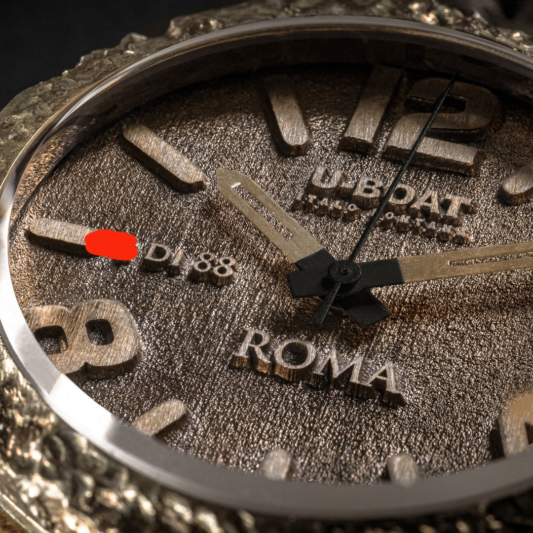 U-Boat Rome Bronze Uhr Limitierte Edition 88 Exemplare 45 mm Automatische Bronze Bronze Bronze Bronze