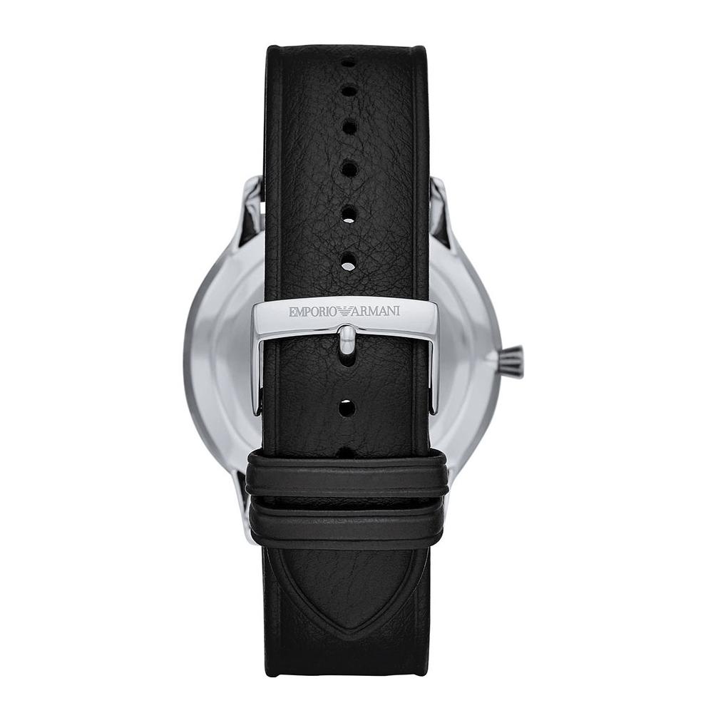 Emporio Armani reloj Giovanni 44mm acero negro cuarzo AR11210