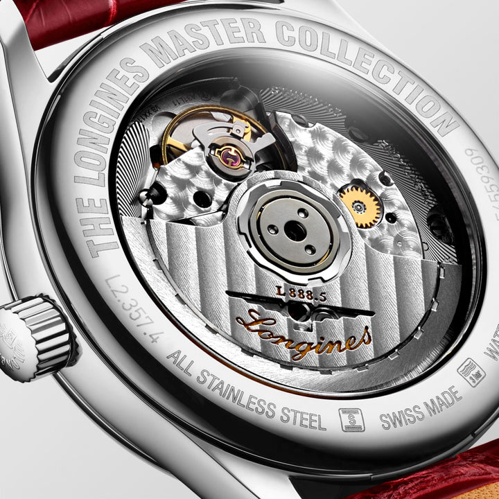 Longines orologio Master Collection 34mm madreperla diamanti automatico acciaio L2.357.4.87.2