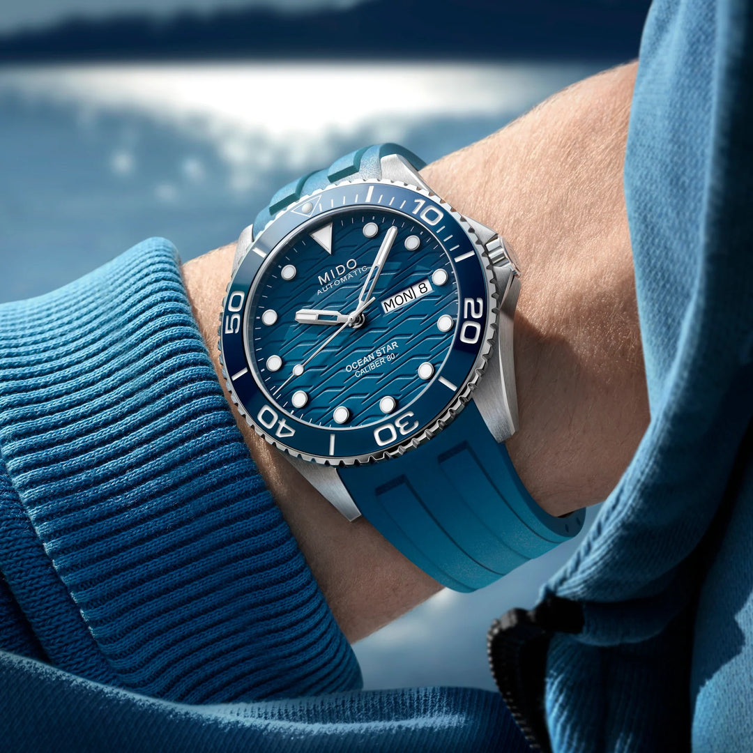 Reloj Mido Ocean Star 200M 42mm azul acero automático M042.430.17.041.00