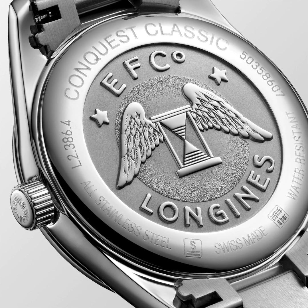 Longines orologio Conquest Classic 34mm madreperla nera acciaio quarzo L2.386.4.88.6 - Capodagli 1937