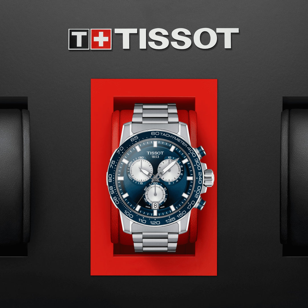 Tissot SuperSport Chrono 45,5 mm montre Blue Quartz Steel T125.617.11.041.00