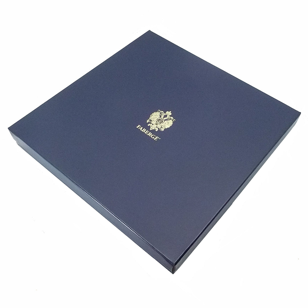 Fabergé sottopiatto in limoges decori smalto con finiture oro zecchino A/55400/4 - Gioielleria Capodagli