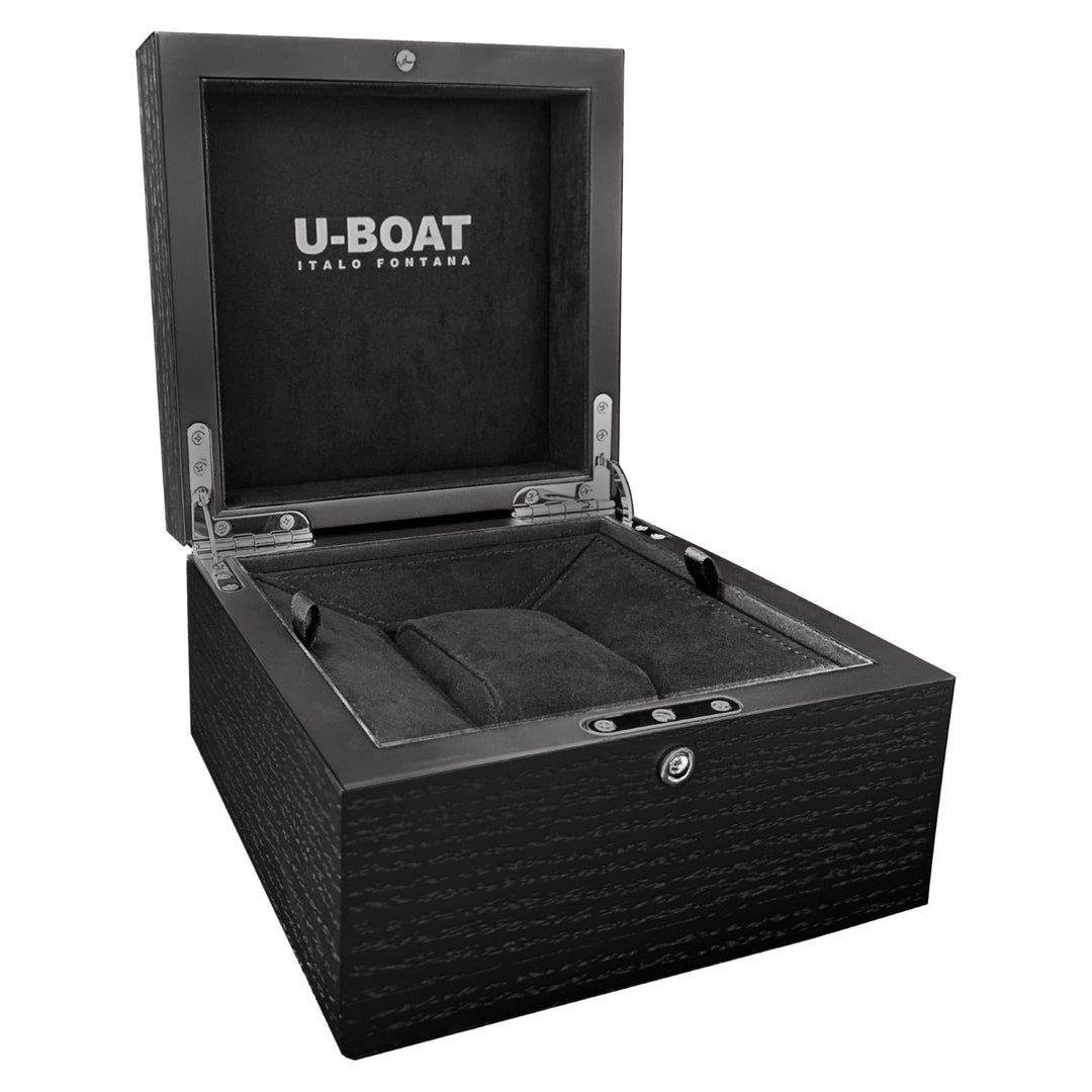 U-BOAT reloj Capsoil Doubletime SS 45mm negro de cuarzo de acero 8769