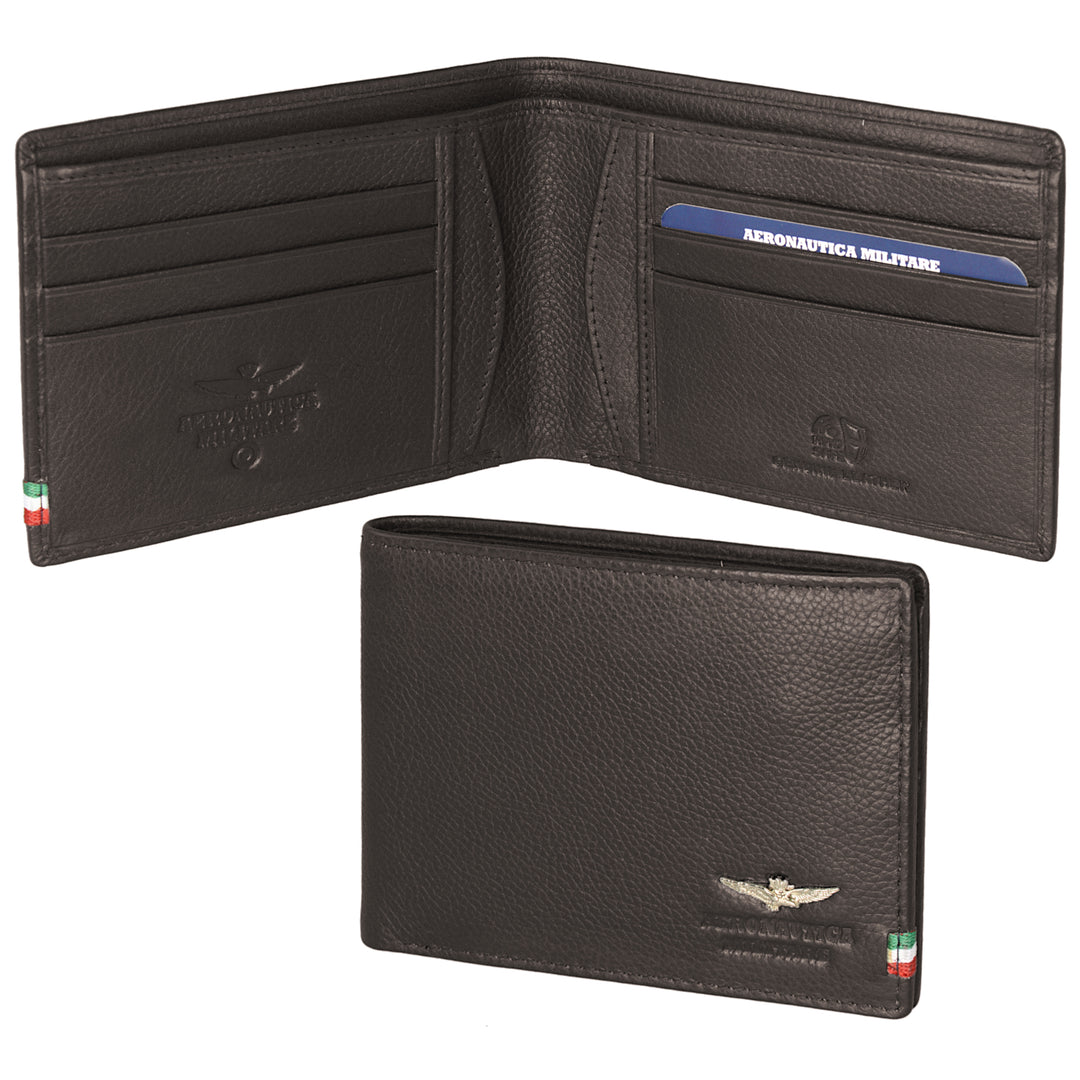 Aeronautica Militare Wallet Flag Leather Credit Card Holder AM104-MO