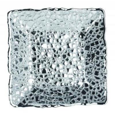 Argenesi piatto quadrato in vetro Mosaico 14x14cm argento 1.750057 - Gioielleria Capodagli