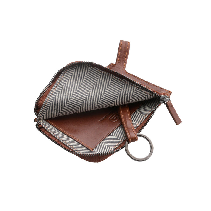 Antica Toscana Keychain with zip zip hinge in real slim slut case with removable ring