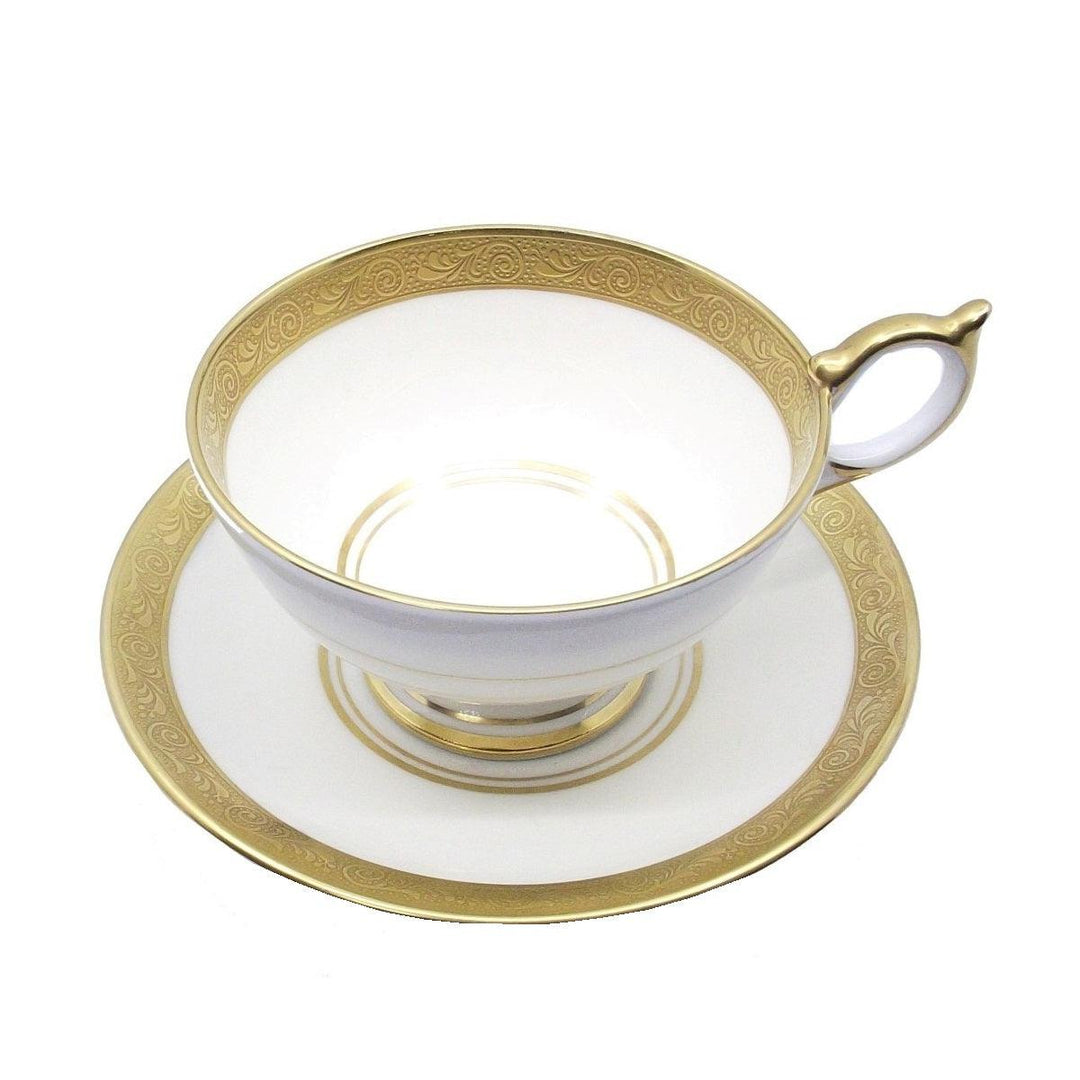 Aynsley England 1 tazza da tè decoro oro zecchino porcellana fine english bone china A-0059 - Gioielleria Capodagli