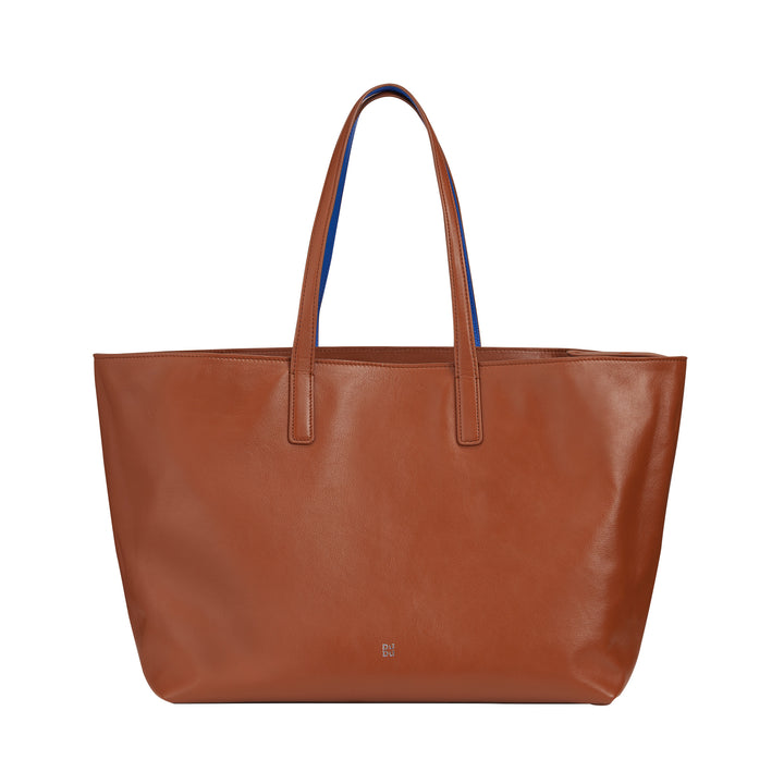 DUDU Women's Large Leather Bag, Soft Tote Shopper Bag, Shoulder Bag with Two Handles, Capaiente Handbag Fashion