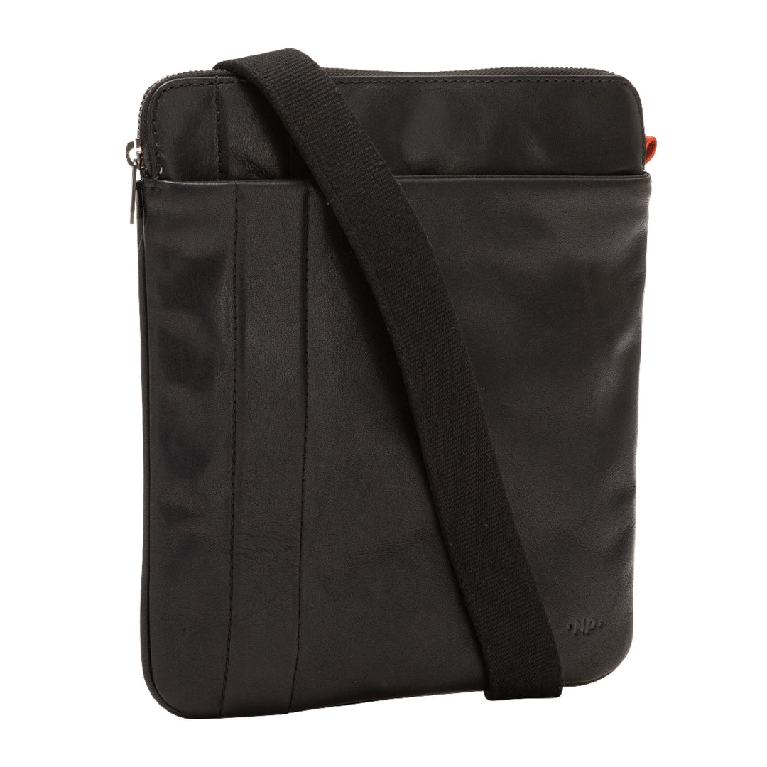 Nuvola cuero bolso de hombro hombre cuero elegante iPad ⁇  Tablet porta con cremallera