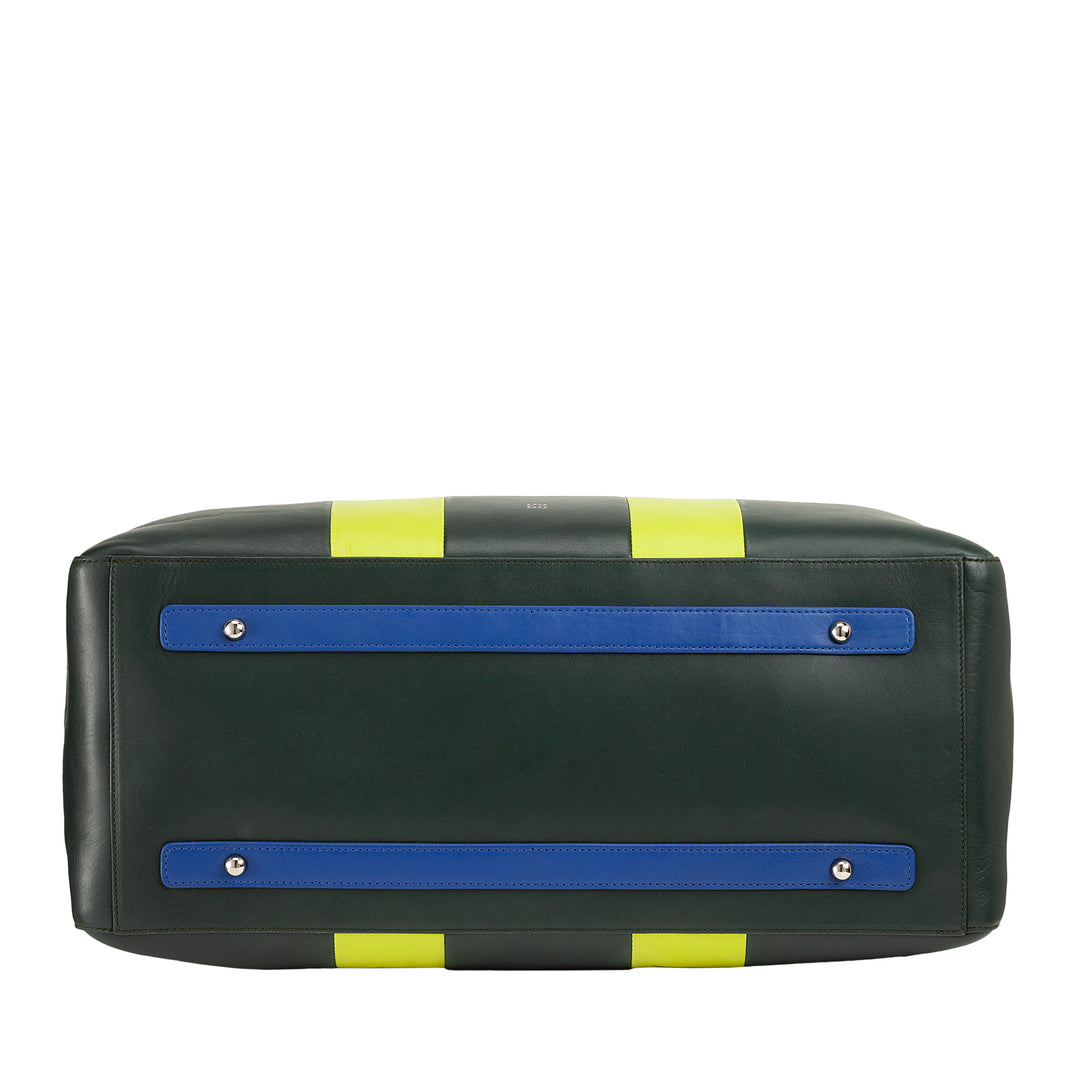 DuDu Schulter -Leder -Reisetasche, Wochenendtasche für die 32L -Frauen für Männer, 49 cm Reisetasche für Männer