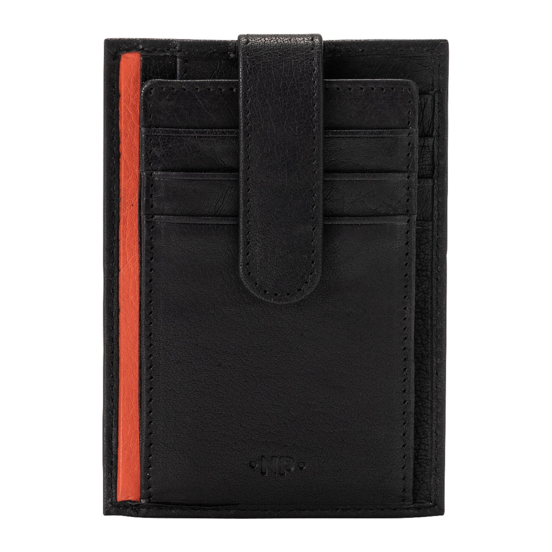 Cloud Leather Sachet Card Holder Men's Pocket Leather Card Holder Card Holder Card Holder Case with Button