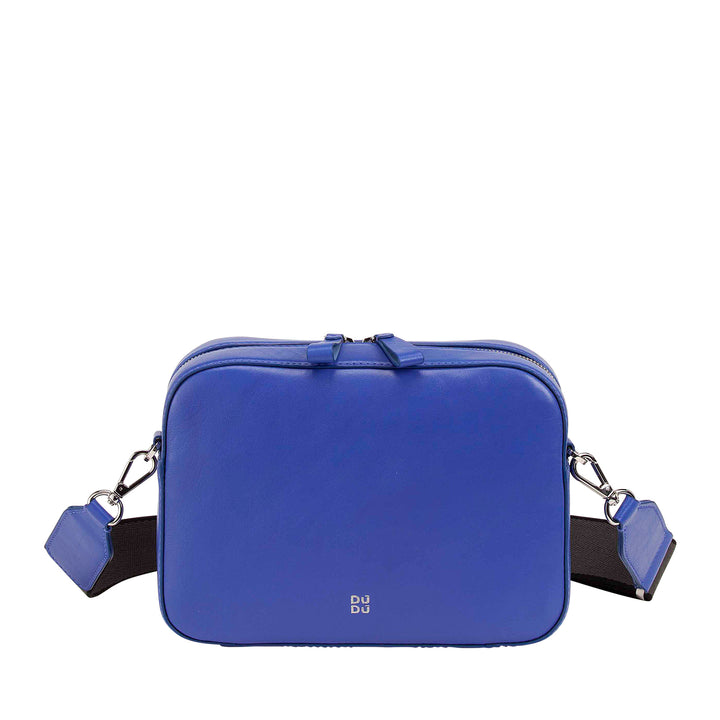 DUDU bag with small leather shoulder bag, shoulder bag with detachable strap, compact elegant leather handbag