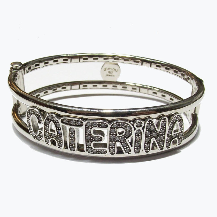 Capodagli bracciale rigido Caterina argento 925 zirconi CATERINA BR-ARG-0004 - Capodagli 1937