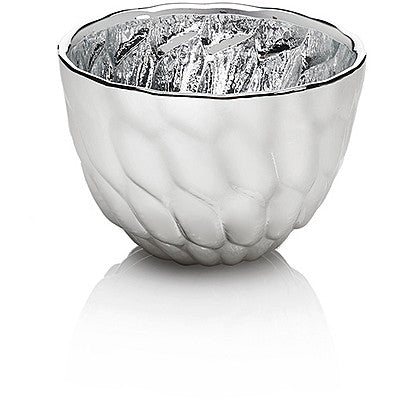 Ottaviani bowl centerpiece Magnolia 9cm H.6,5cm silvered glass 800379