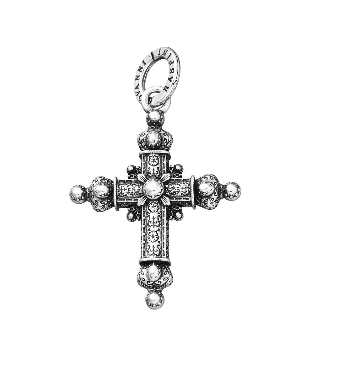 Giovanni Raspini Charm Cross Pendant Baroque Silver 925 11294