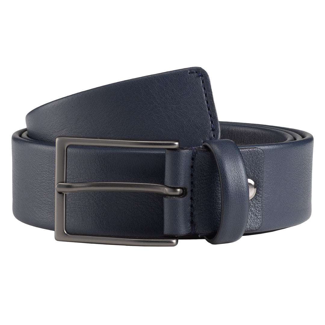 NUVOLA Cuir Belt Man in Made in Italie Leather avec ardiglione boucle 3,5 mm de largeur élégante