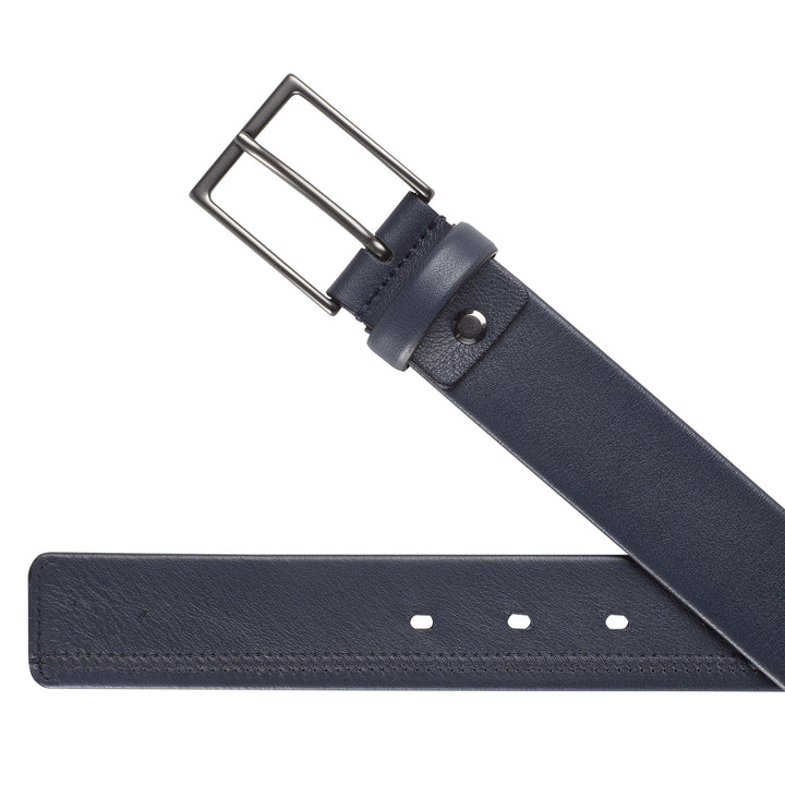Nuvola Pelle Cintura Uomo in Pelle Made in Italy con Fibbia ad Ardiglione Larghezza 3,5mm Elegante