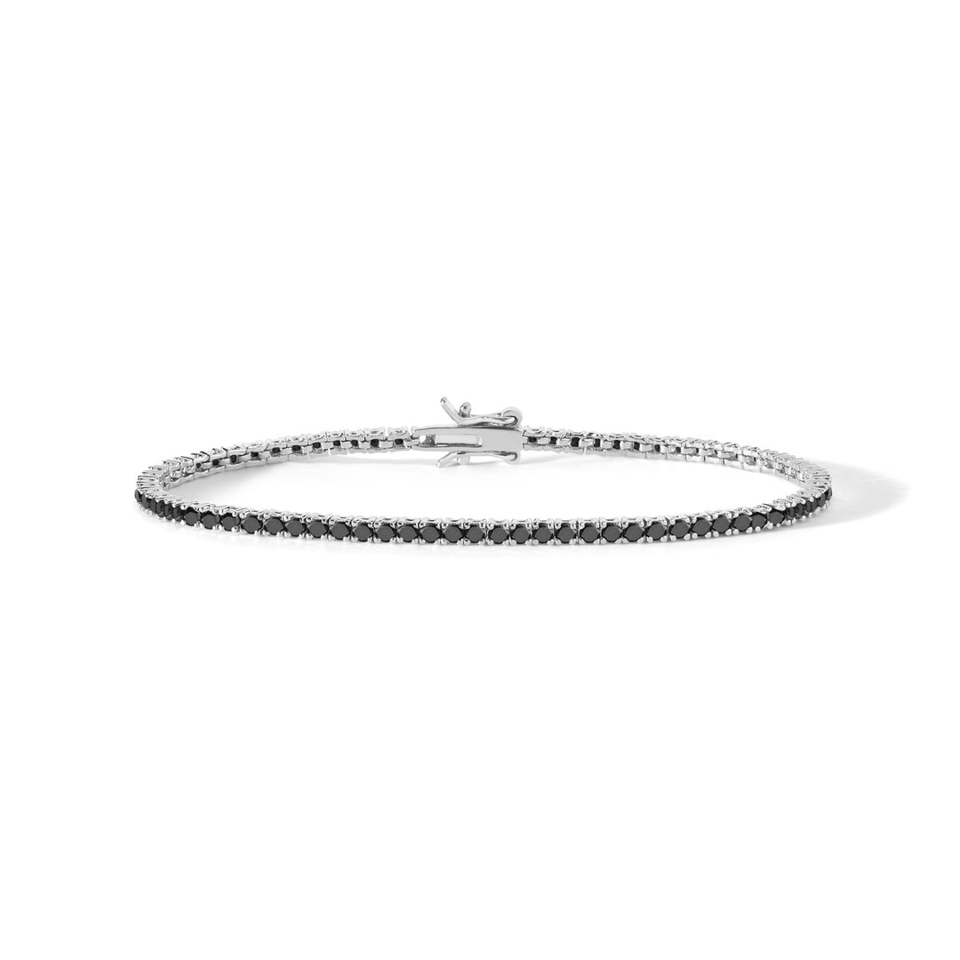 Comete bracciale tennis uomo argento 925 e zirconi neri 20cm UBR 898 M19 - Gioielleria Capodagli