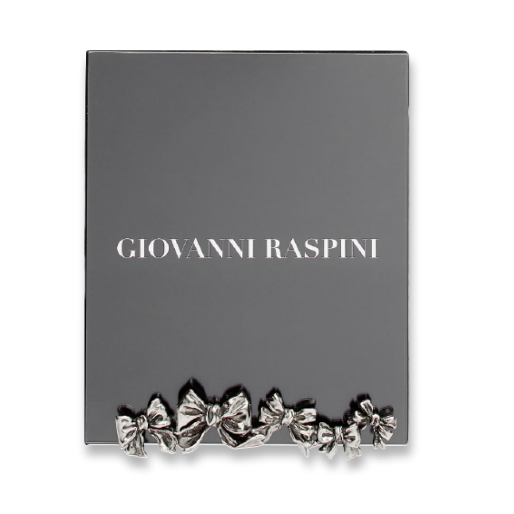 Giovanni Raspini Glass Bows 16x20cm Weiß Bronze B0686