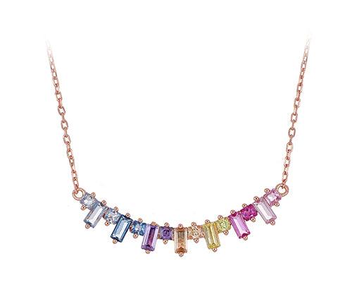 Cuori Milano collana Cool Vertigo Dolly Park Collection argento 925 finitura PVD oro rosa cubic zirconia 24978569 - Capodagli 1937