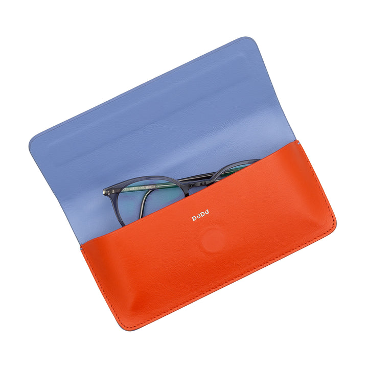 DUDUCHE CASE WORKING GLASSES AND SOCH GLASS SOFT LEATHER WITH MAGNETIC CLOSURE, colored holder case