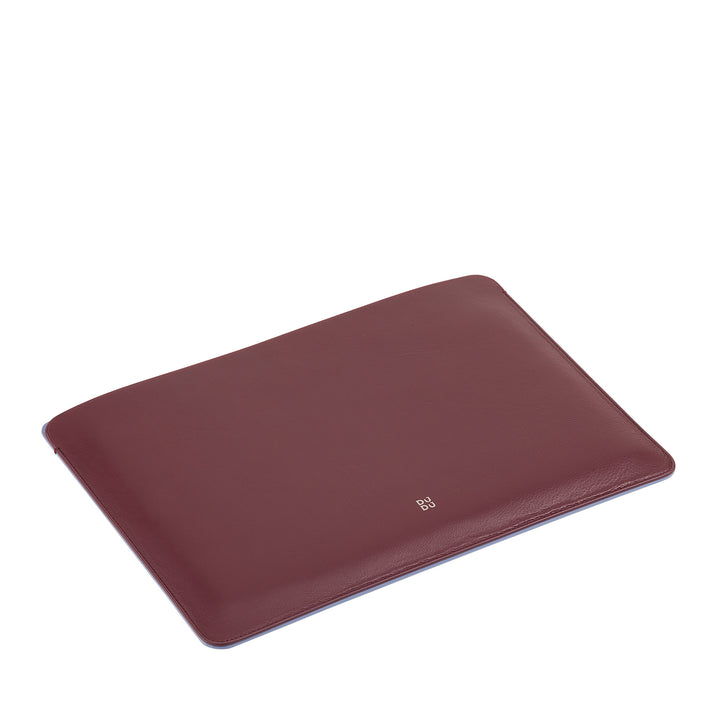 DuDu Étui PC 13 pouces en cuir souple, pochette de protection coloré ordinateur portable portable Macbook 13" bicolore Design mince