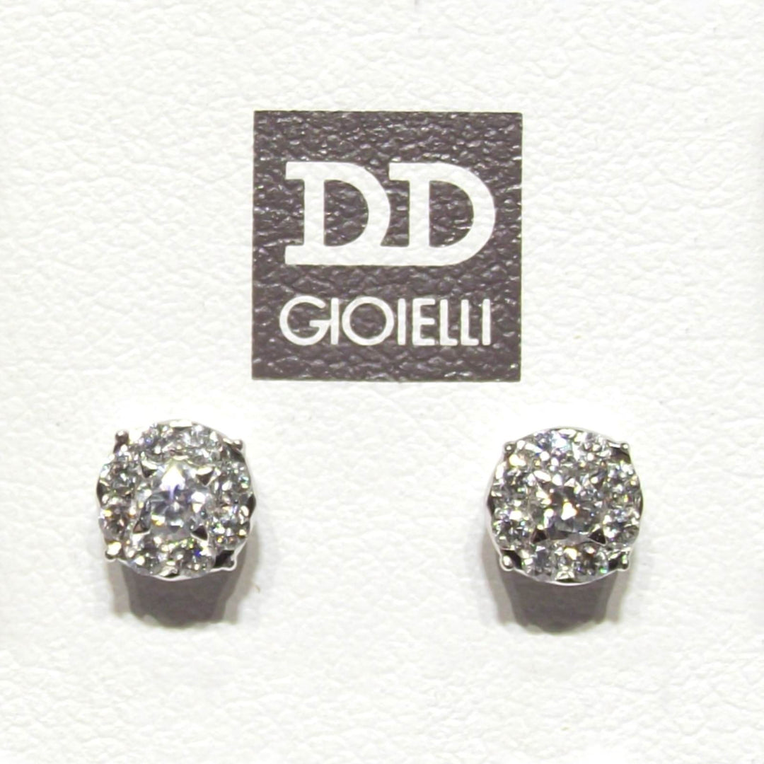 Davite & Delucchi orecchini Fiore oro 18kt diamanti BB8669 - Gioielleria Capodagli