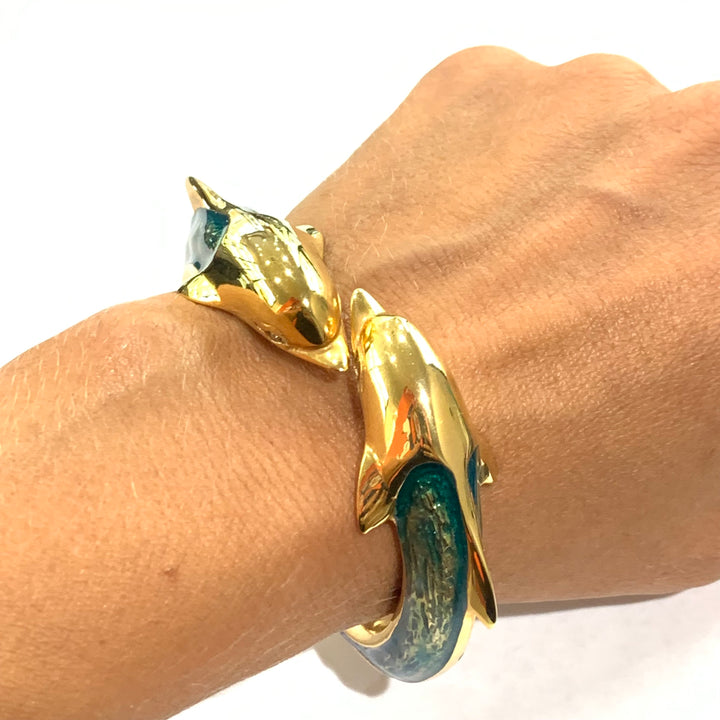Capodagli -Armband in Menetta Delphin Bronze PVD Finish Gelbgold Nagellack 00676