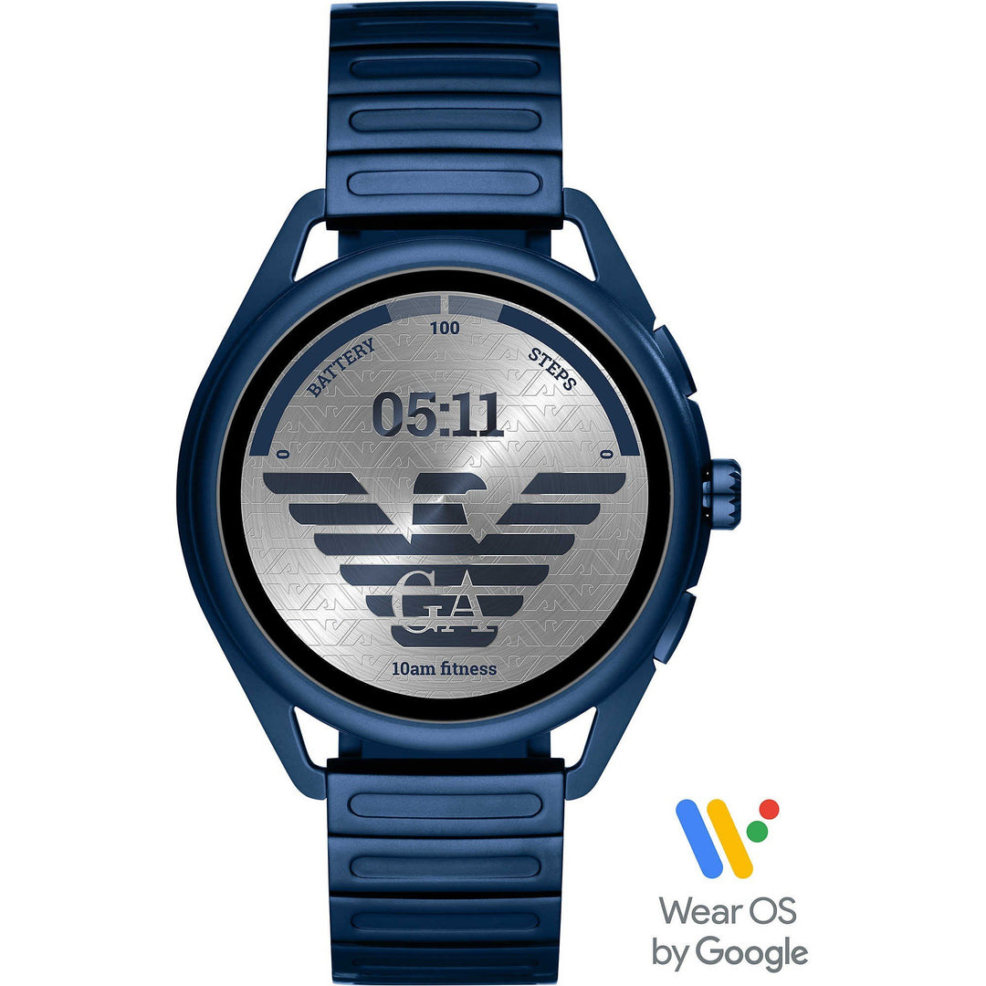 Emporio Armani Connected orologio smartwatch Matteo Gen 5 acciaio blu ART5028 - Gioielleria Capodagli